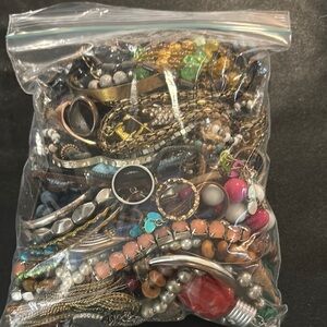 Junk , broken jewelry bag